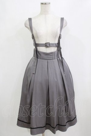 画像: axes femme / ベルトデザインサス付きスカート M グレー H-26-02-04-027-AX-SK-NS-ZH