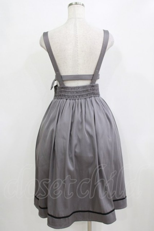 画像3: axes femme / ベルトデザインサス付きスカート M グレー H-26-02-04-027-AX-SK-NS-ZH (3)