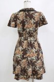 画像3: axes femme / 花柄ワンピース M ブラウン H-26-02-04-030-AX-OP-NS-ZH (3)