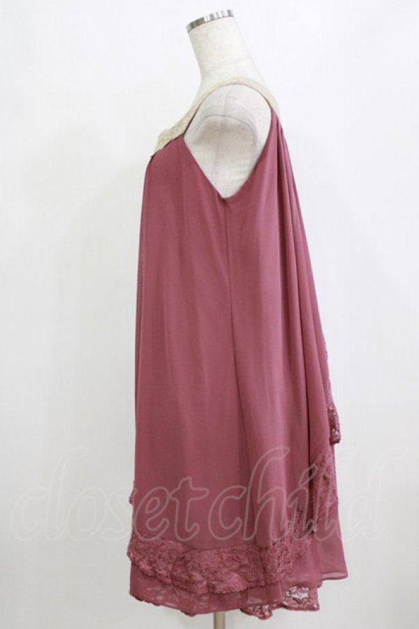 画像2: axes femme / シフォンワンピース M パープル H-26-02-04-034-AX-OP-NS-ZH (2)