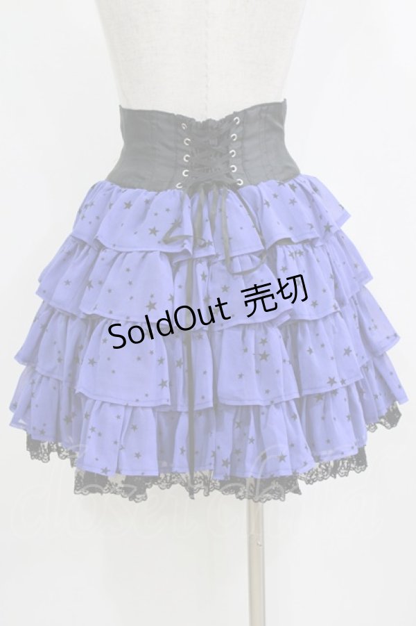 画像3: Angelic Pretty / Starryシフォンスカート Free ブルー H-26-02-04-035-AP-SK-NS-ZH (3)