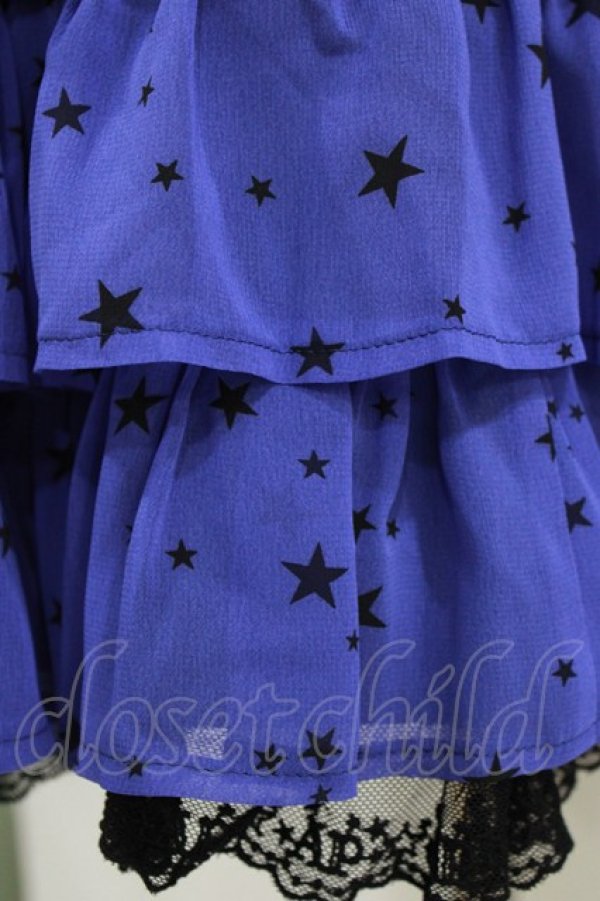 画像4: Angelic Pretty / Starryシフォンスカート Free ブルー H-26-02-04-035-AP-SK-NS-ZH (4)