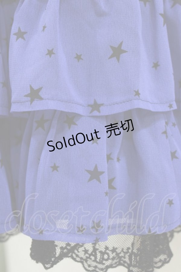 画像4: Angelic Pretty / Starryシフォンスカート Free ブルー H-26-02-04-035-AP-SK-NS-ZH (4)