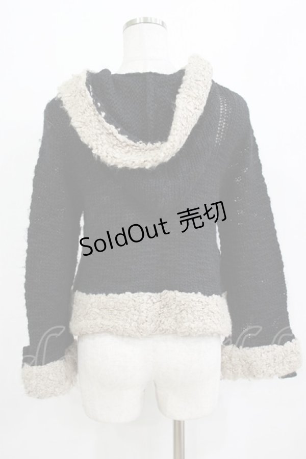 画像3: axes femme / ニットジャケット M ブラック H-26-02-04-037-AX-TO-NS-ZH (3)