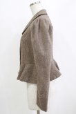 画像2: an another angelus / ペプラムツイードジャケット Free BROWN H-26-02-04-038-CA-JA-NS-ZH (2)