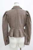 画像3: an another angelus / ペプラムツイードジャケット Free BROWN H-26-02-04-038-CA-JA-NS-ZH (3)