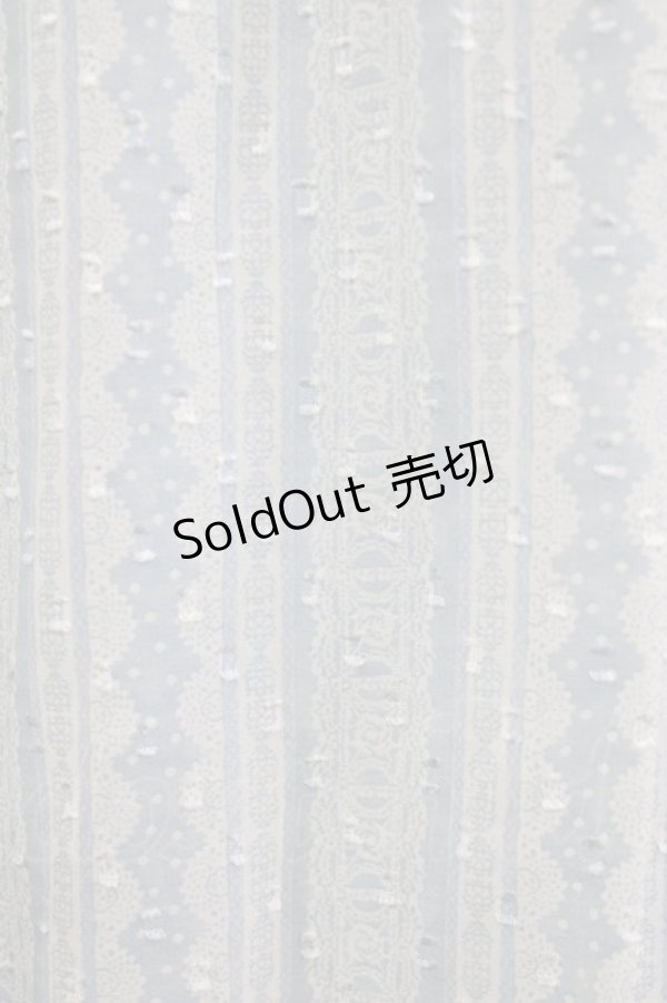 画像4: axes femme / レースストライプワンピース M サックス H-26-02-04-042-AX-OP-NS-ZH (4)