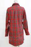 画像3: Jamie エーエヌケー / ネクタイチェックワンピース M レッド H-26-02-04-043-LO-OP-NS-ZH (3)