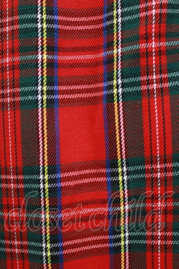 画像4: Jamie エーエヌケー / ネクタイチェックワンピース M レッド H-26-02-04-043-LO-OP-NS-ZH (4)