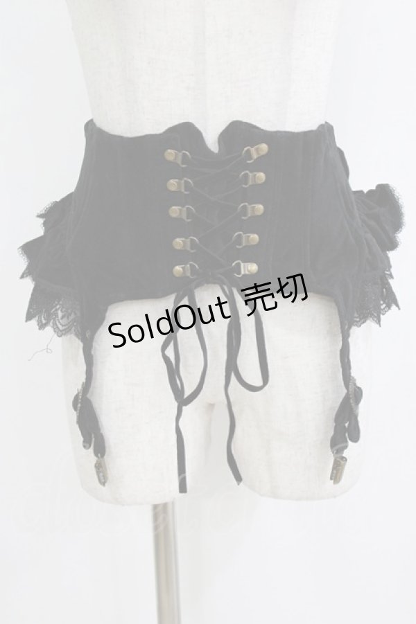 画像1: Hoshibako Works / リリィ・リドル ベストコルセット S ブラック H-26-02-04-044-LO-JA-NS-ZH (1)