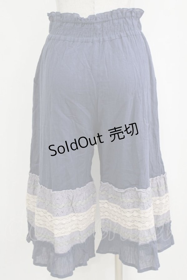 画像3: axes femme / レース切替パンツ M ブルー H-26-02-04-046-AX-PA-NS-ZH (3)