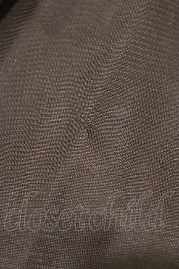 画像6: axes femme / 花柄イレヘムプリーツワンピース M ブラウン H-26-02-04-049-AX-OP-NS-ZH (6)