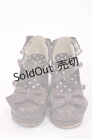 画像: Angelic Pretty / Girlyコルク底シューズ M ブラウン H-26-02-04-1040-AP-SH-NS-ZH