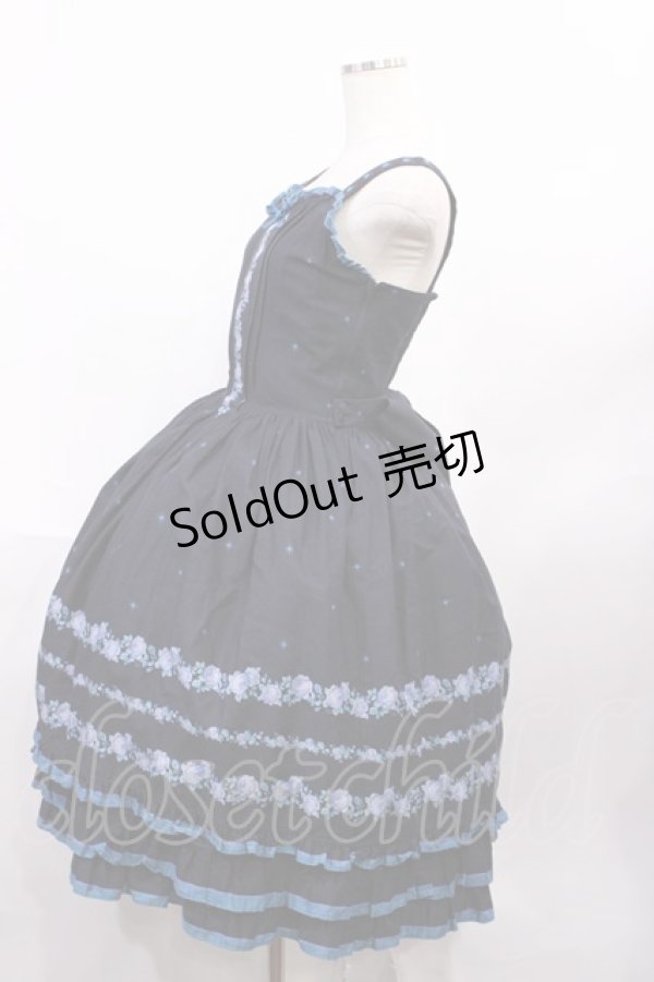 画像2: Innocent World / エリザベートローズジャンパースカート M/108cm丈 ネイビー H-26-02-04-1001-IW-OP-NS-ZH (2)