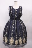 画像1: axes femme / 花柄パネルワンピース M ネイビー H-26-02-04-1006-AX-OP-NS-ZH (1)