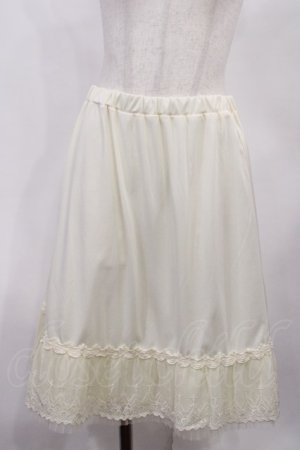 画像: axes femme / 裾レースペチコート M オフ H-26-02-04-1016-AX-SK-NS-ZH