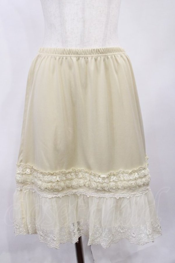 画像1: axes femme / ペチスカート M 生成り H-26-02-04-1019-AX-SK-NS-ZH (1)