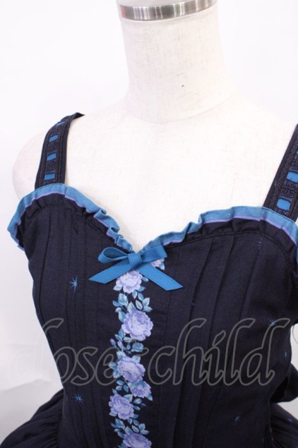 画像5: Innocent World / エリザベートローズジャンパースカート M/108cm丈 ネイビー H-26-02-04-1001-IW-OP-NS-ZH (5)