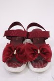 画像1: m petit by misako / リボンサンダル LL/24.5~25.0cm レッド H-26-02-04-1038-LO-SH-NS-ZH (1)