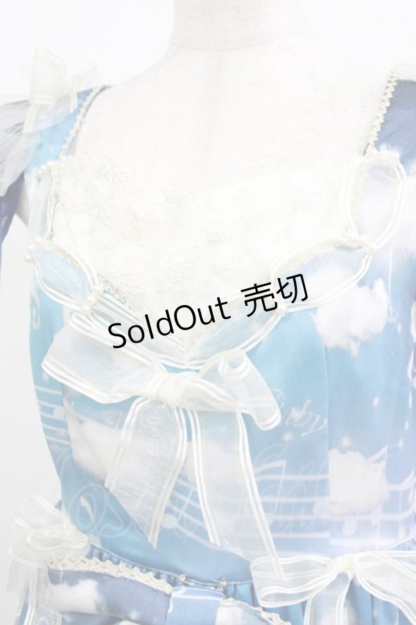 画像5: BABY,THE STARS SHINE BRIGHT / L'echelle de l'ange〜天使のセラピー〜柄フリルジャンパースカート Free ネイビー H-26-02-04-050-BA-OP-NS-ZH (5)