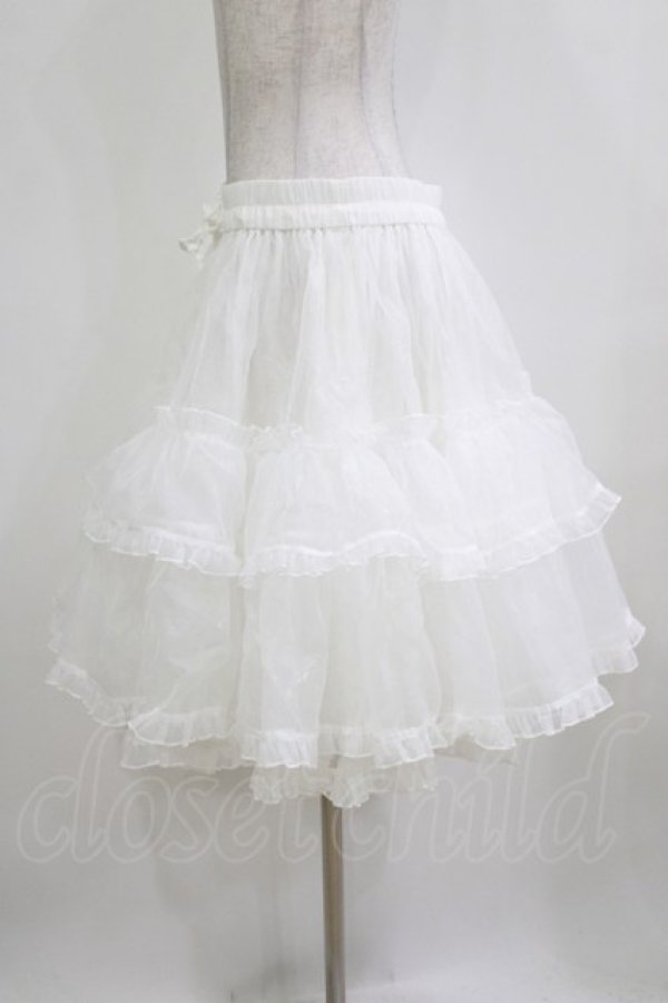 画像2: metamorphose / オーガンジーフリルパニエ Free オフ H-26-02-04-053-ME-SK-NS-ZH (2)