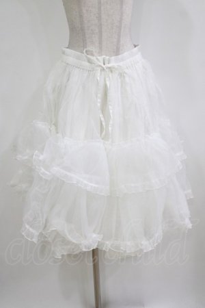 画像: metamorphose / 【プラスサイズ】オーガンジーミディアムフリルパニエ プラスサイズ オフ H-26-02-04-054-ME-SK-NS-ZH