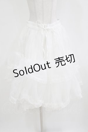 画像: metamorphose / 【プラスサイズ】オーガンジーミディアムフリルパニエ プラスサイズ オフ H-26-02-04-054-ME-SK-NS-ZH