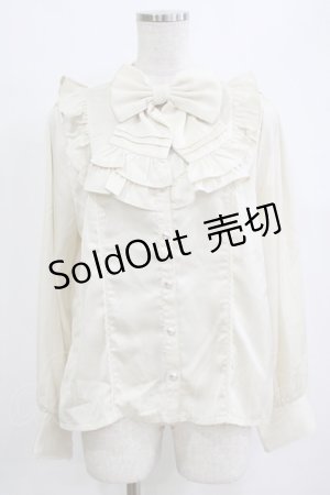 画像: axes femme kawaii / ヴィンテージサテンブラウス M 生成り H-26-02-04-059-AX-BL-NS-ZH