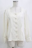 画像1: Fi.n.t / パール釦前あきブラウス Free IVORY H-26-02-04-061-CA-BL-NS-ZH (1)