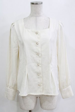 画像: Fi.n.t / パール釦前あきブラウス Free IVORY H-26-02-04-061-CA-BL-NS-ZH