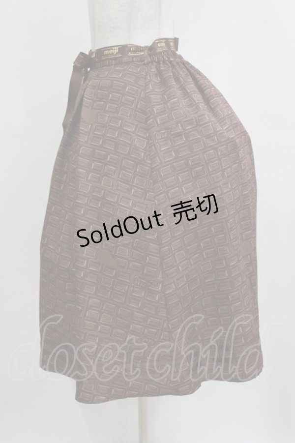 画像2: axes femme POETIQUE / 明治 チョコレートスカート M ブラウン H-26-02-04-007-AX-SK-NS-ZH (2)