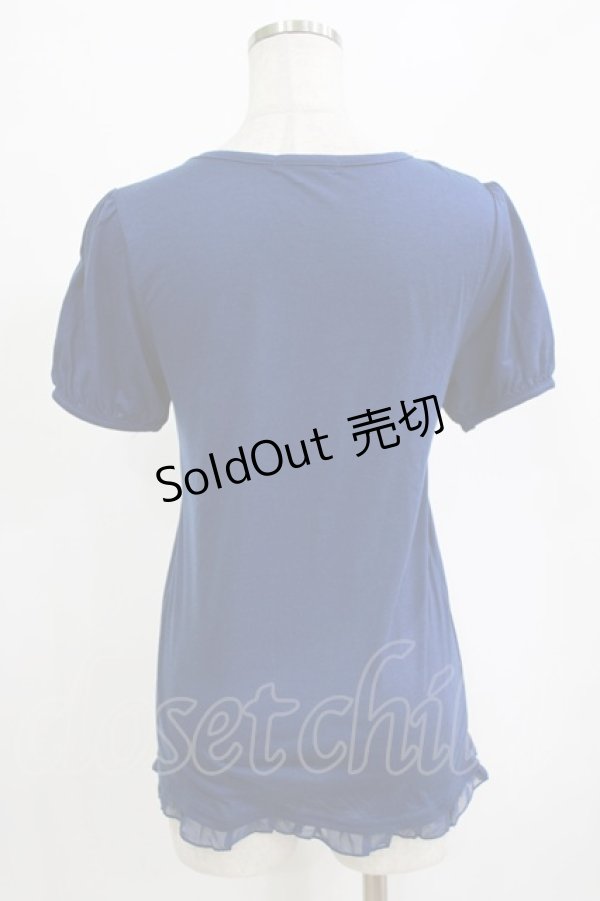 画像3: axes femme / ヨーク切替カットソー M ブルー H-26-02-04-070-AX-TO-NS-ZH (3)