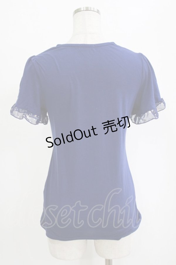 画像3: axes femme / レース切替カットソー M ブルー H-26-02-04-071-AX-BL-NS-ZH (3)