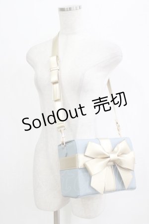 画像: Fi.n.t / 多重リボンプレゼントBOXバッグ  L/BLUE H-26-02-04-073-CA-BG-NS-ZH