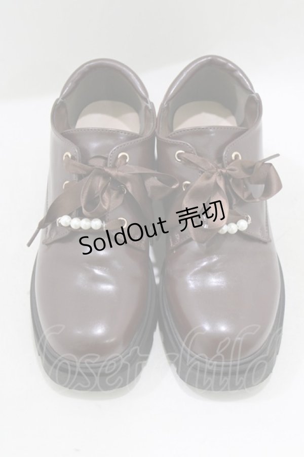 画像1: axes femme / レースアップシューズ L/24.5cm Dブラウン H-26-02-04-084-AX-SH-NS-ZH (1)