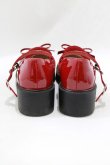画像3: axes femme / リボン付ローファーパンプス M/23.5cm レッド H-26-02-04-085-AX-SH-NS-ZH (3)