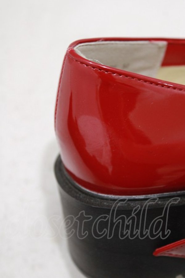 画像5: axes femme / リボン付ローファーパンプス M/23.5cm レッド H-26-02-04-085-AX-SH-NS-ZH (5)