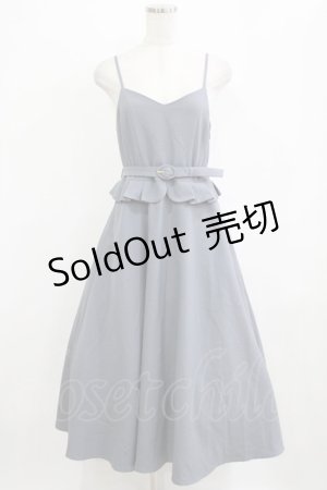 画像: an another angelus / タックペプラムキャミワンピース Free BLUE GRAY H-26-02-04-014-CA-OP-NS-ZH