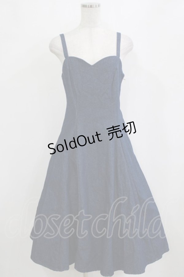 画像1: an another angelus / バックレースアップキャミワンピース Free インディゴ H-26-02-04-016-CA-OP-NS-ZH (1)