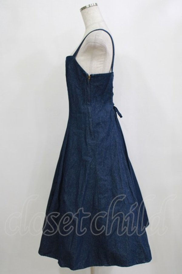 画像2: an another angelus / バックレースアップキャミワンピース Free インディゴ H-26-02-04-016-CA-OP-NS-ZH (2)