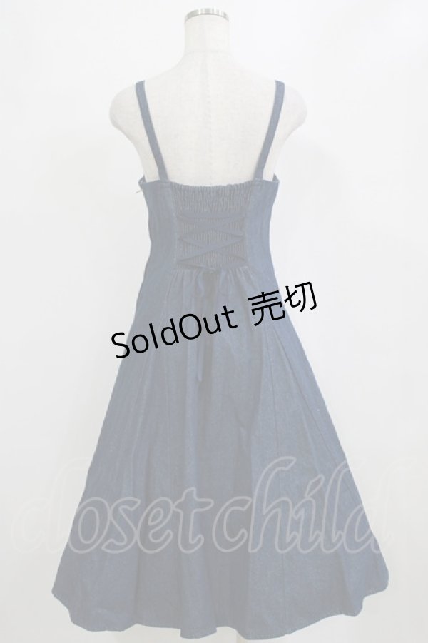 画像3: an another angelus / バックレースアップキャミワンピース Free インディゴ H-26-02-04-016-CA-OP-NS-ZH (3)