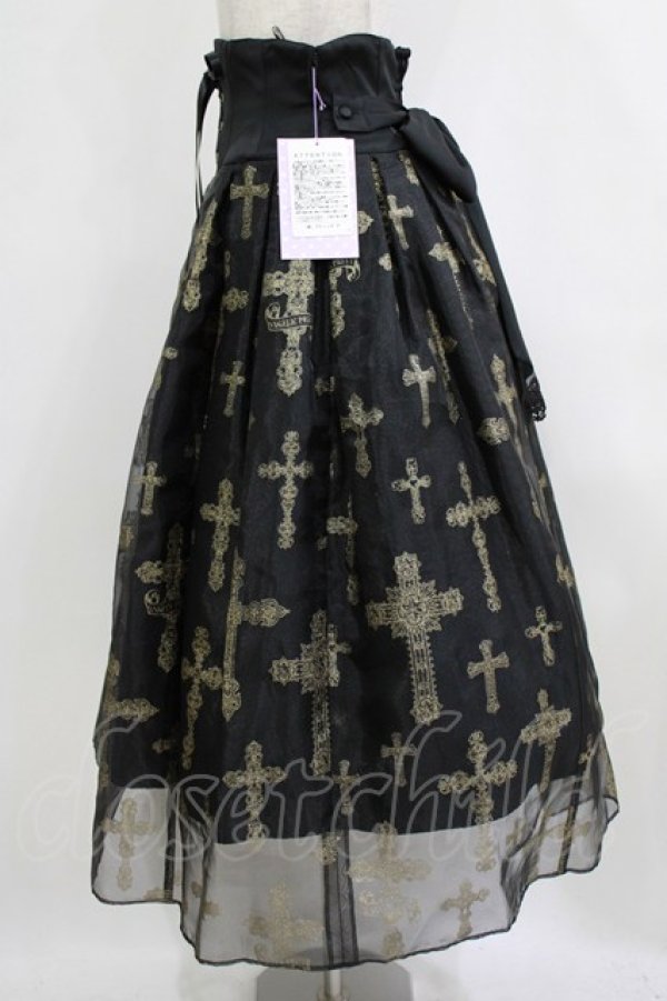 画像2: Angelic Pretty / Holy Rosaryスカート Free ブラック H-26-02-04-020-AP-SK-NS-ZH (2)