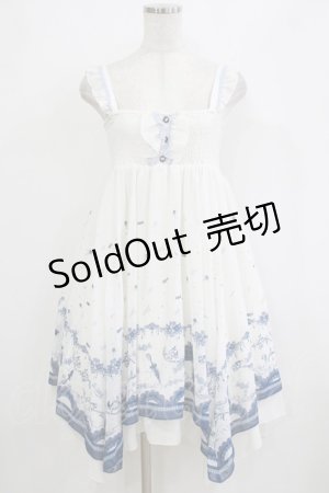 画像: axes femme POETIQUE / アンブレラプリント2WAYワンピース M オフ/ブルー H-26-02-04-021-AX-OP-NS-ZH