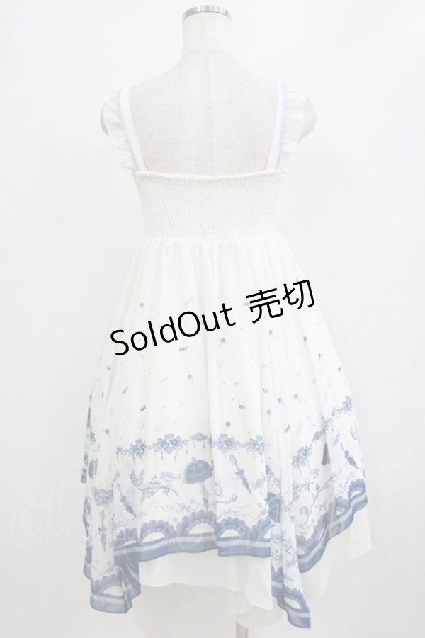 画像3: axes femme POETIQUE / アンブレラプリント2WAYワンピース M オフ/ブルー H-26-02-04-021-AX-OP-NS-ZH (3)