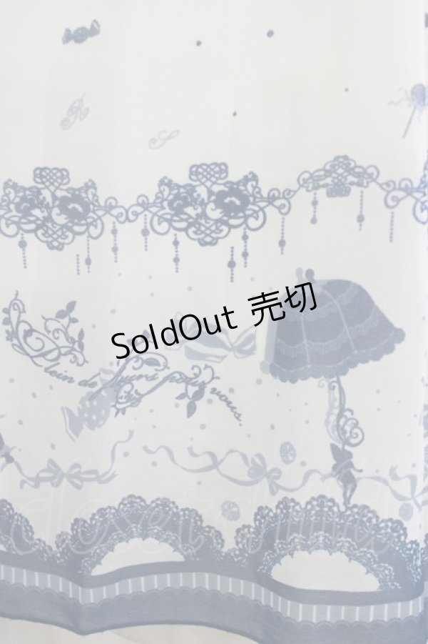 画像4: axes femme POETIQUE / アンブレラプリント2WAYワンピース M オフ/ブルー H-26-02-04-021-AX-OP-NS-ZH (4)