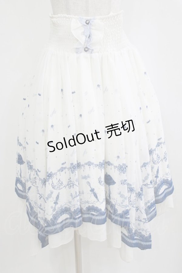 画像5: axes femme POETIQUE / アンブレラプリント2WAYワンピース M オフ/ブルー H-26-02-04-021-AX-OP-NS-ZH (5)