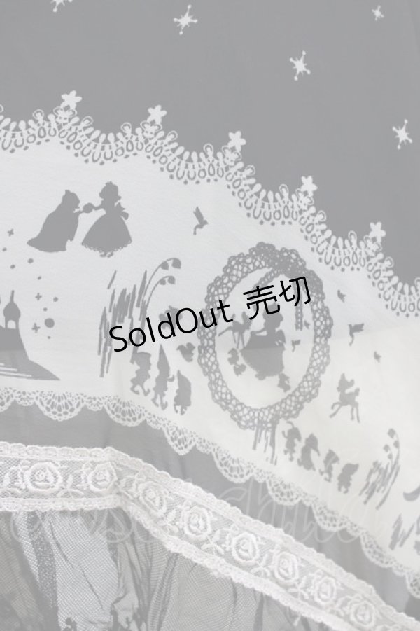 画像4: axes femme / メルヘンプリント2WAYスカート M ブラック H-26-02-04-022-AX-SK-NS-ZH (4)