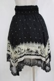 画像6: axes femme / メルヘンプリント2WAYスカート M ブラック H-26-02-04-022-AX-SK-NS-ZH (6)
