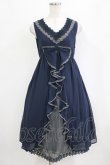 画像1: axes femme / シフォンリボンワンピース M ネイビー H-26-02-04-024-AX-OP-NS-ZH (1)