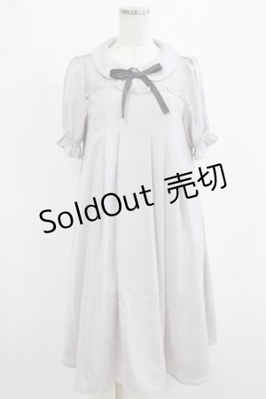 画像: axes femme POETIQUE / メッセージリボンＡラインワンピース M ラベンダー H-26-02-05-1024-AX-OP-NS-ZH